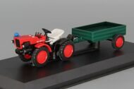 Трактор TZ 4K-14, выпуск 86, красный/зеленый